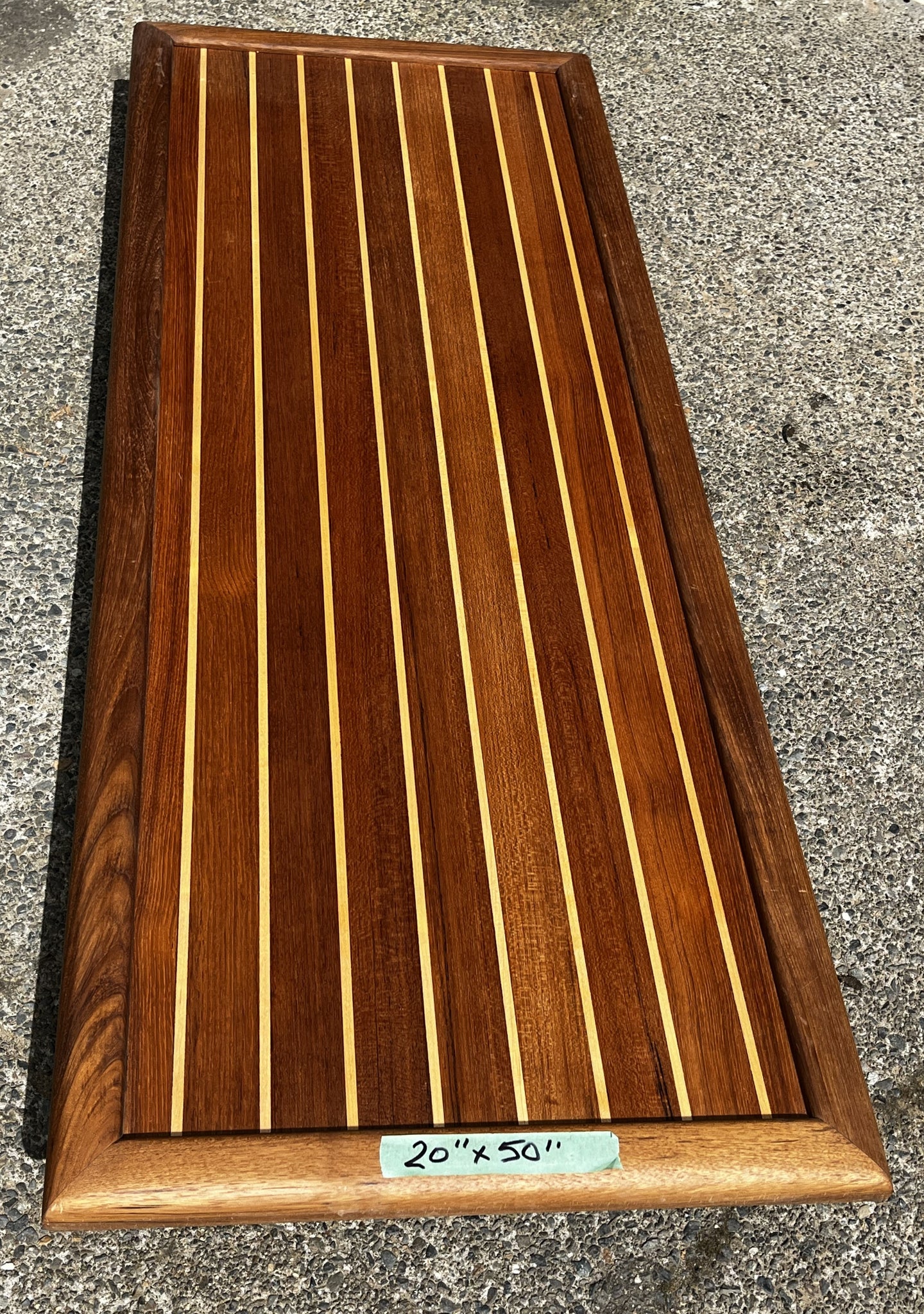 Heavy Duty Teak & Maple Galley Table