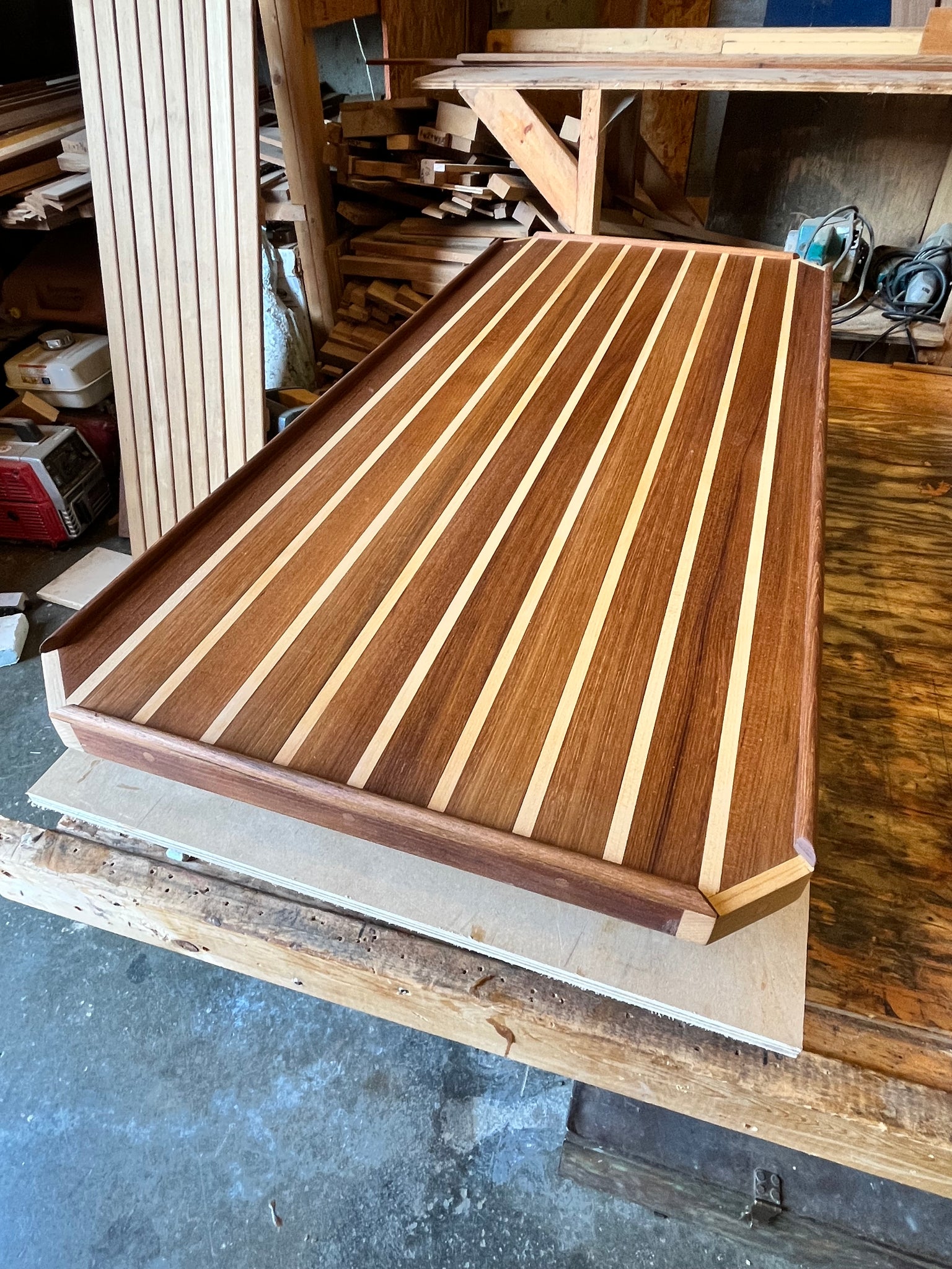 Teak & Maple Galley Table